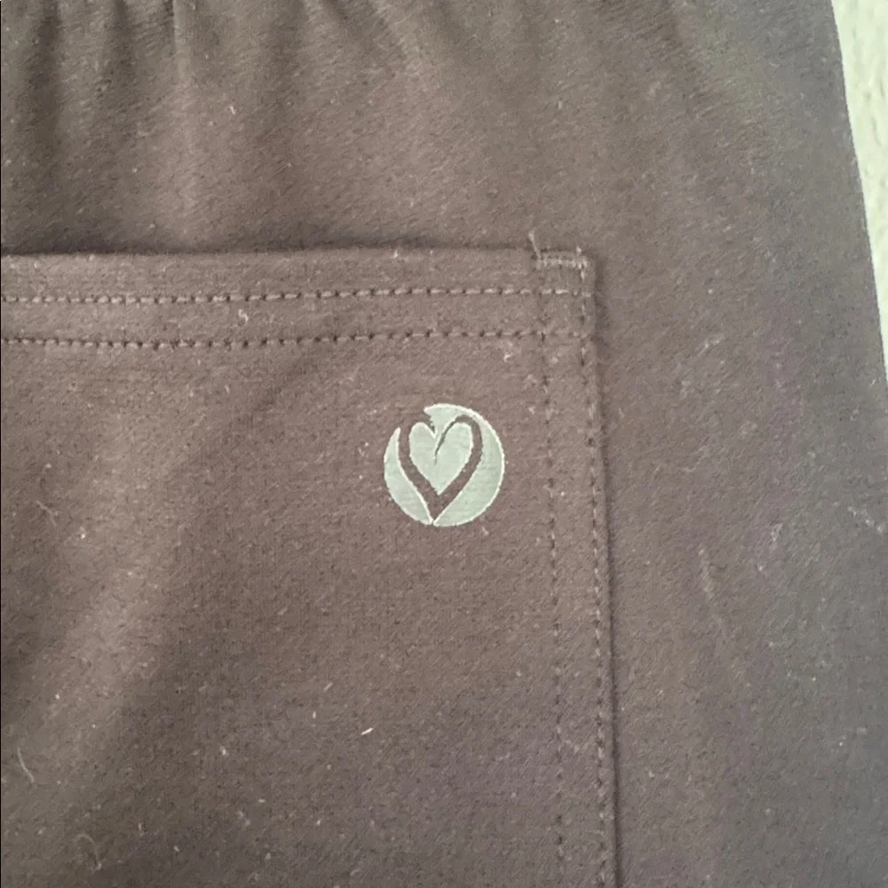 Careismatic black red high rise skinny fit medical scrub uniform pants medium